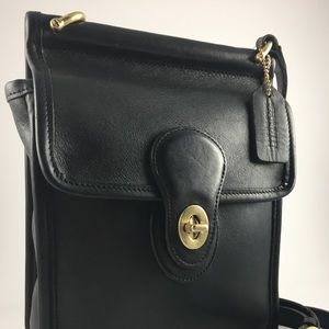 Vintage Coach Black Leather Murphy Bag